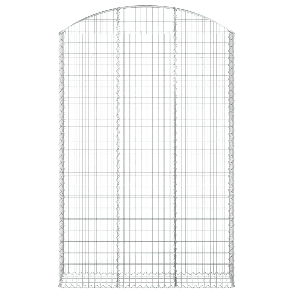 Cesto gabião arqueado 150x30x220/240 cm ferro galvanizado
