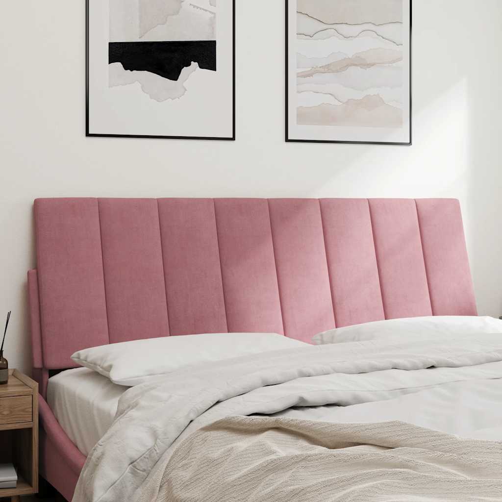 Almofadão de cabeceira hanko 140 cm veludo rosa