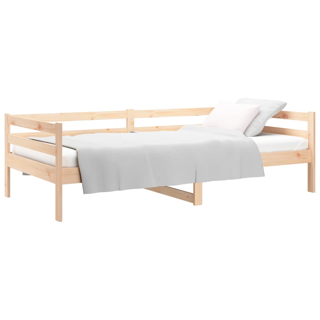 Sofá-cama sem colchão 80x200 cm madeira de pinho maciça