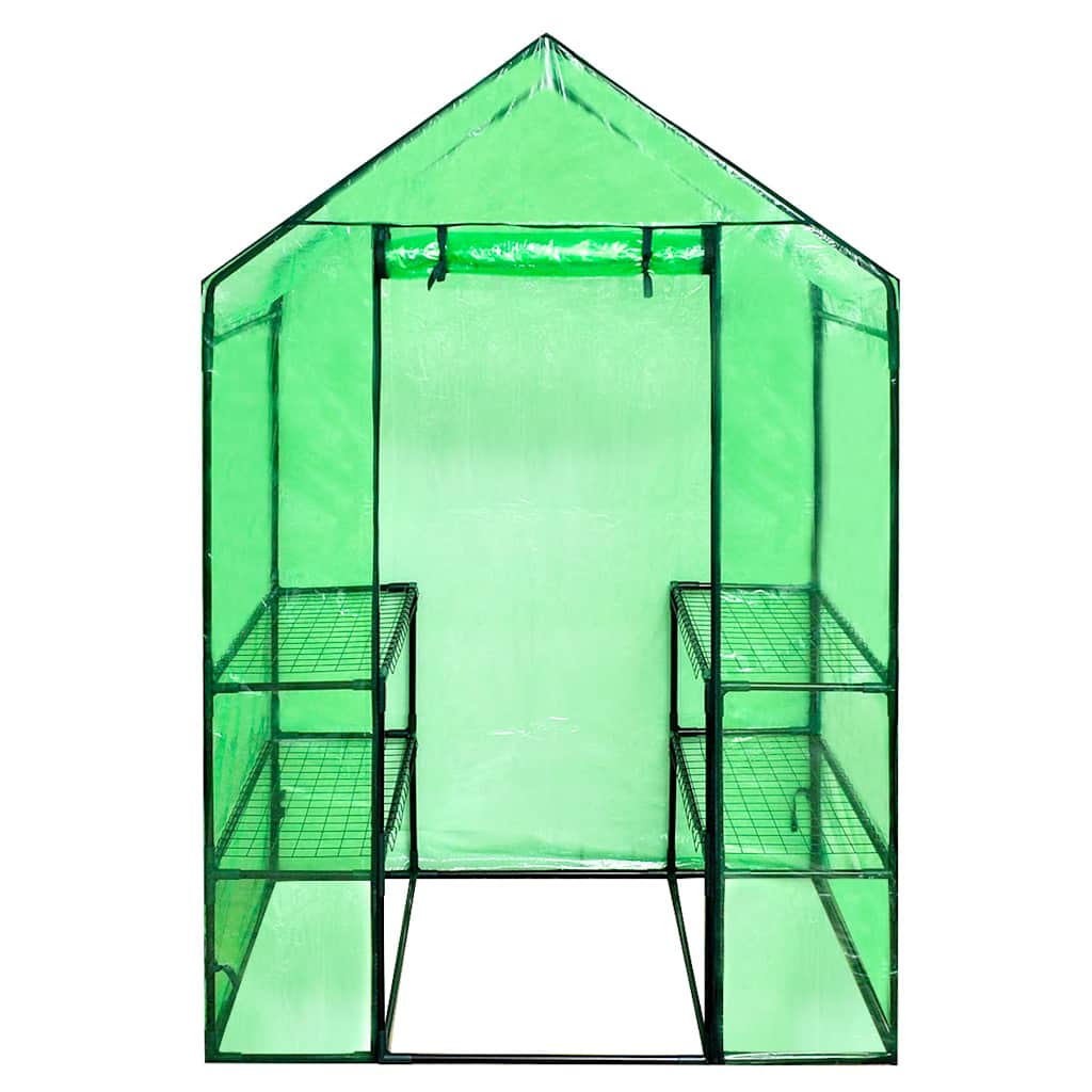 Estufa com acesso greenhouse com 4 prateleiras
