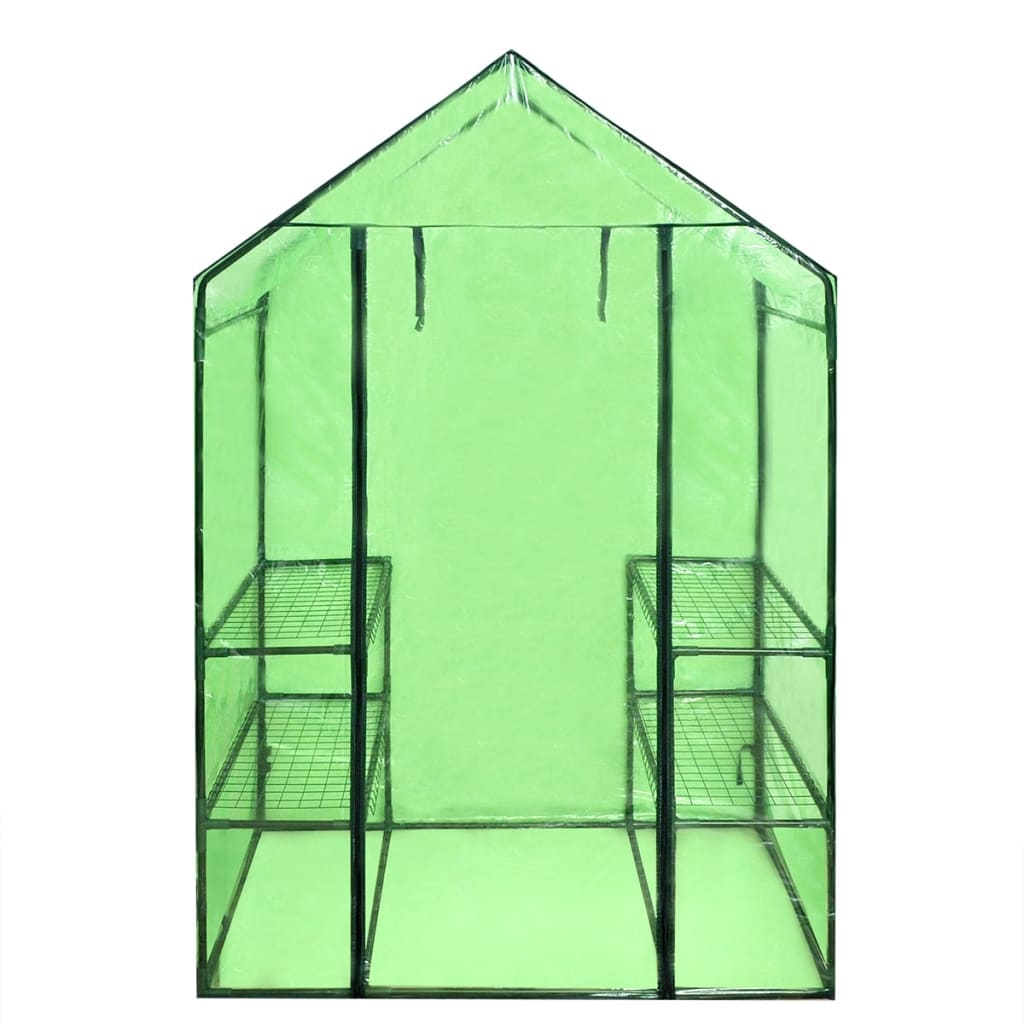 Estufa com acesso greenhouse com 4 prateleiras