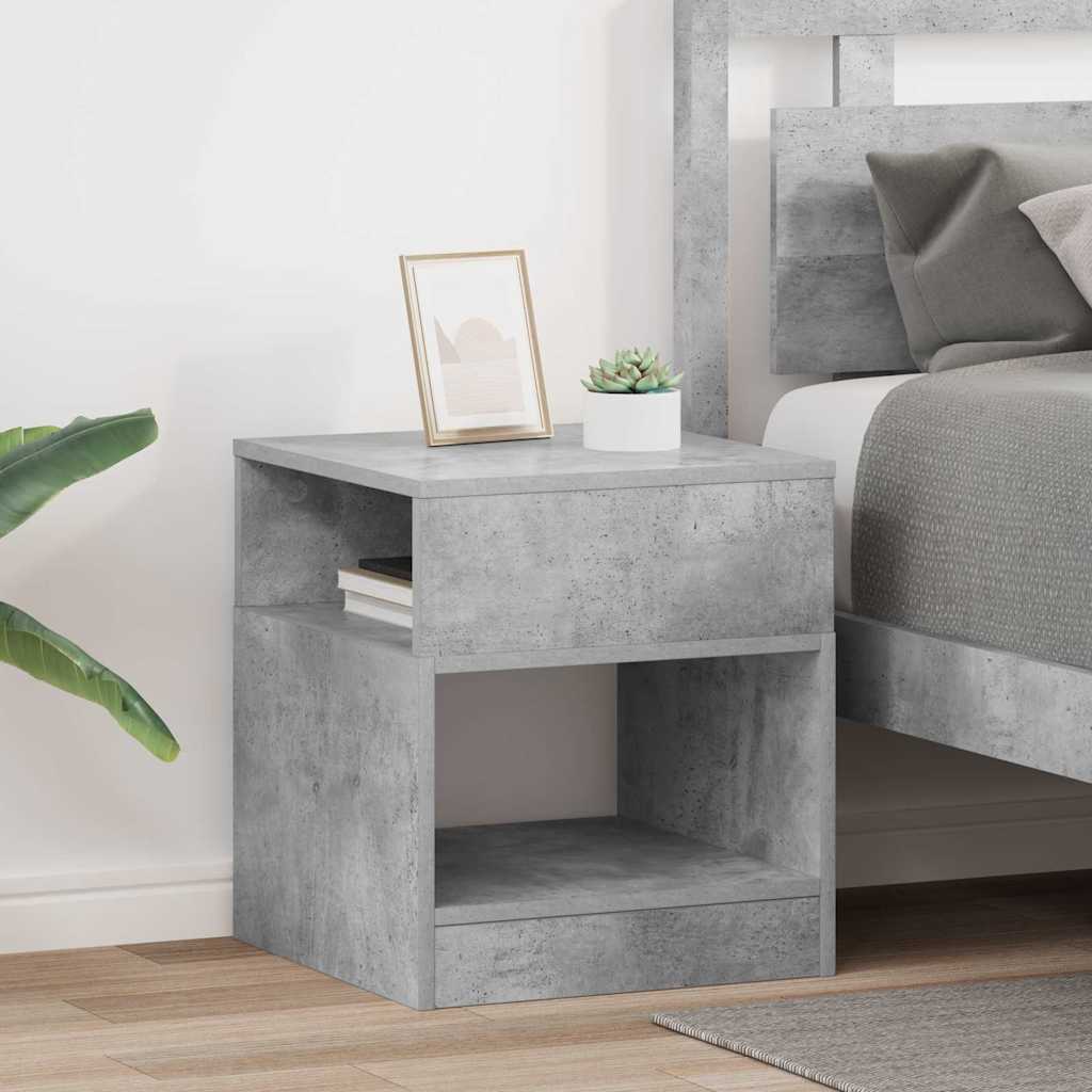 Mesa de apoio 2 unid. cinzento 40,5 x 40 x 45 cm