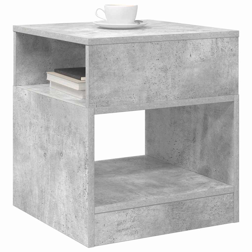 Mesa de apoio 2 unid. cinzento 40,5 x 40 x 45 cm