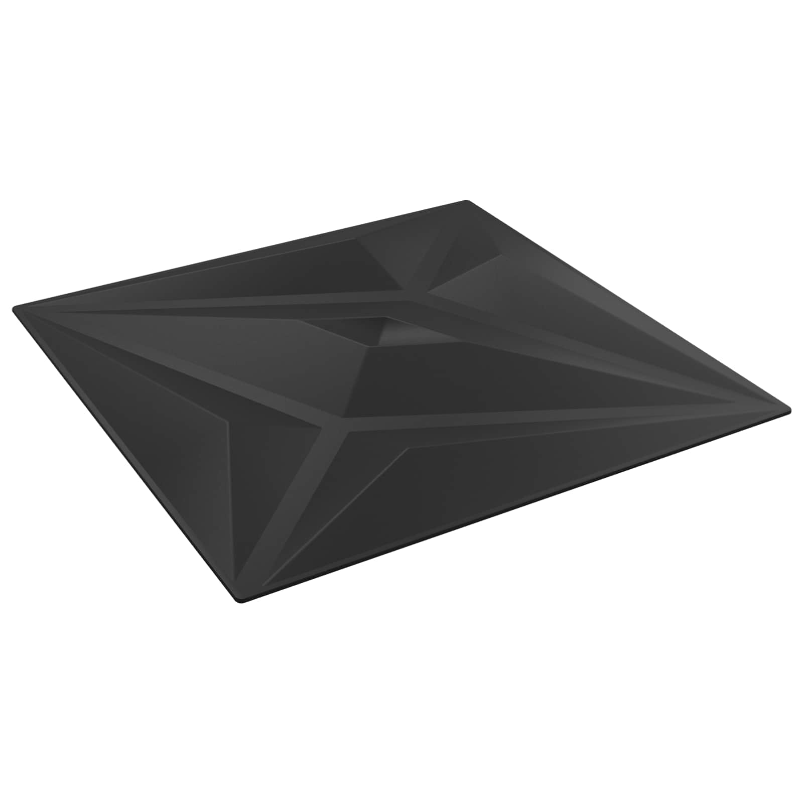 Painéis de parede 48 unid. 50 x 50 cm estrela preta espuma xps