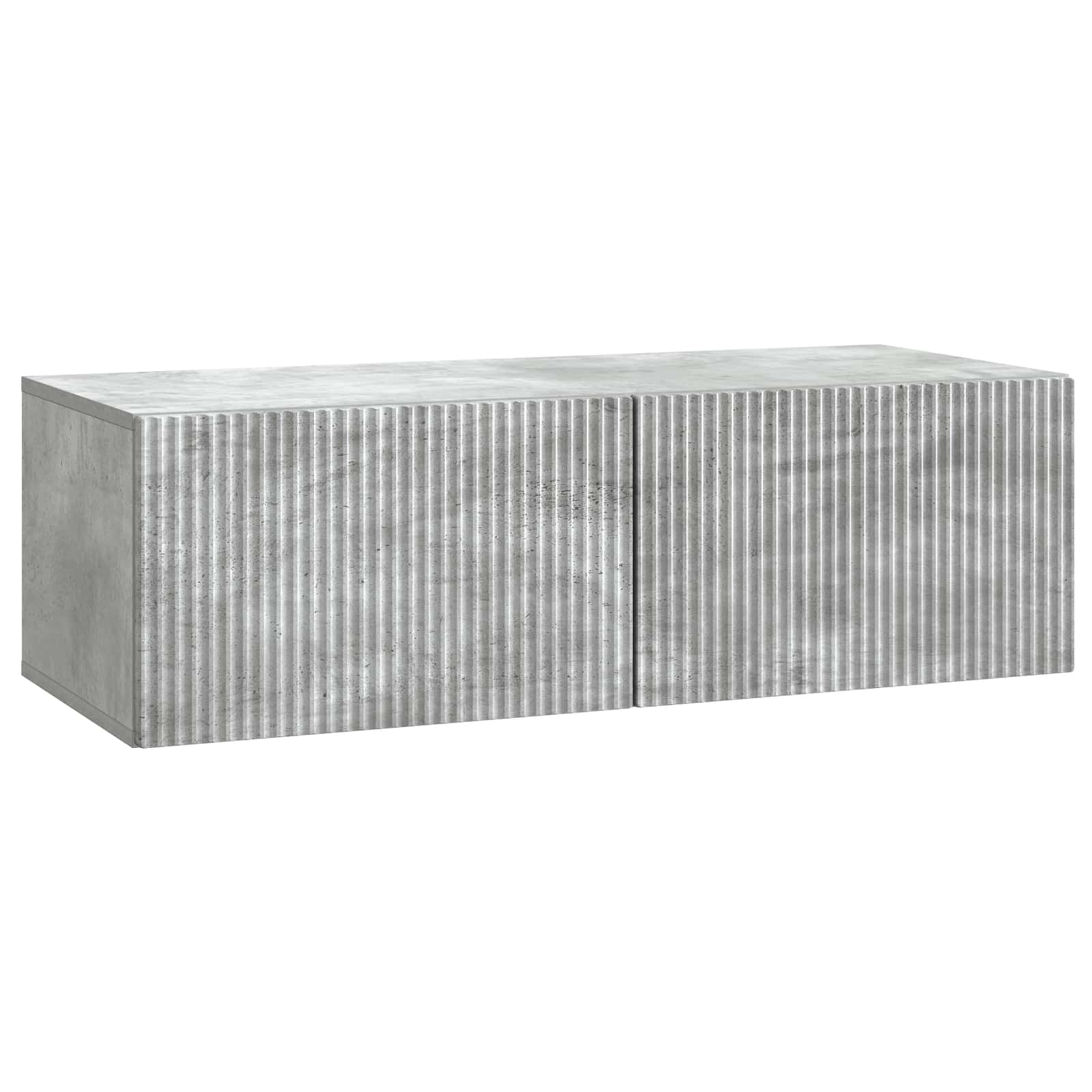 Gabinete de TV de parede cinzento cimento 98 x 41 x 30 cm