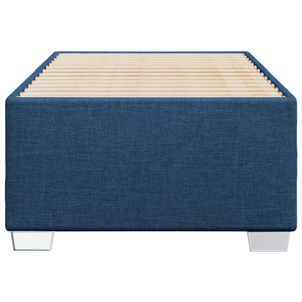 Estrutura de cama sem colchão 90x200 cm tecido azul