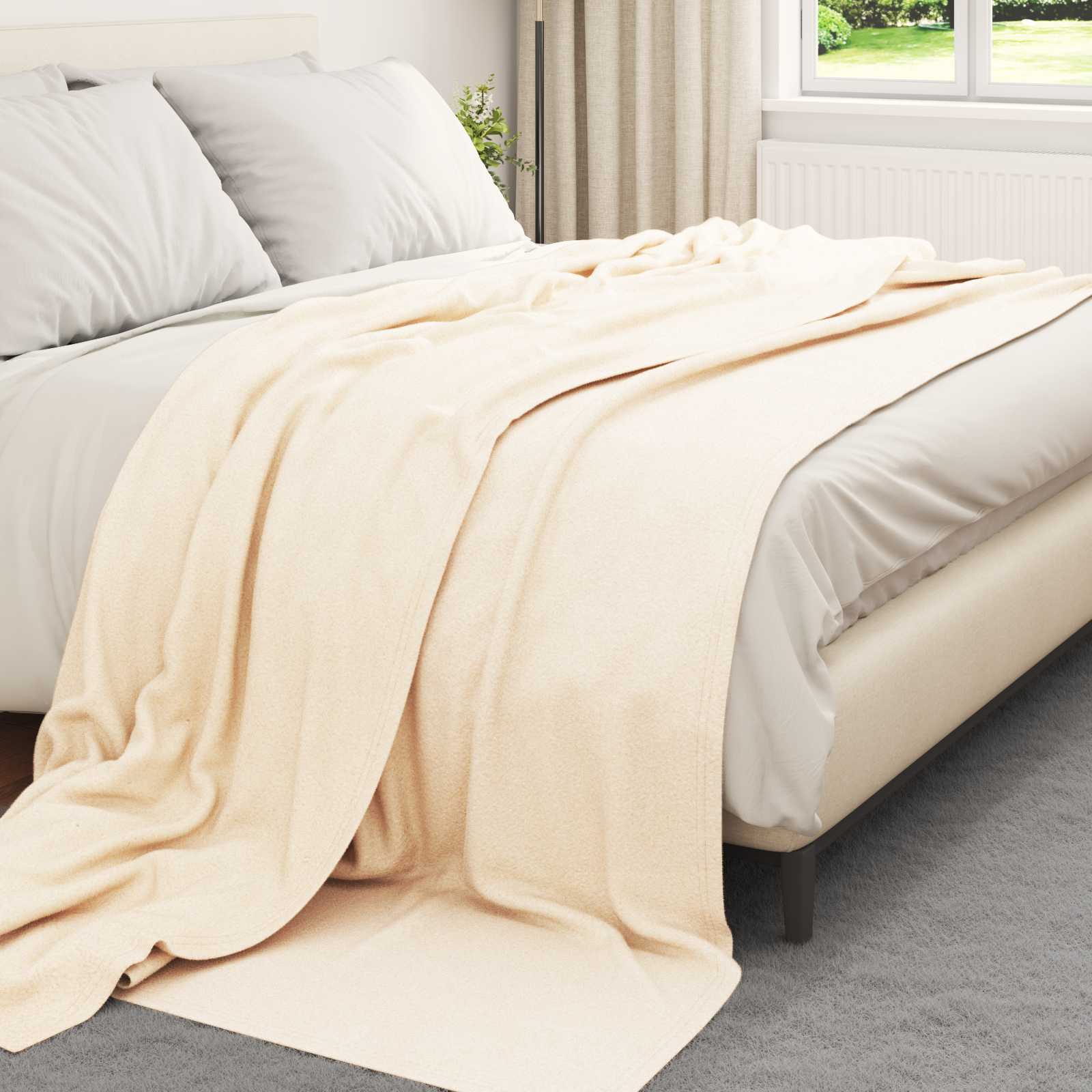Cobertores de sofá 6 unid. creme 270 x 240 cm 5.44 lã