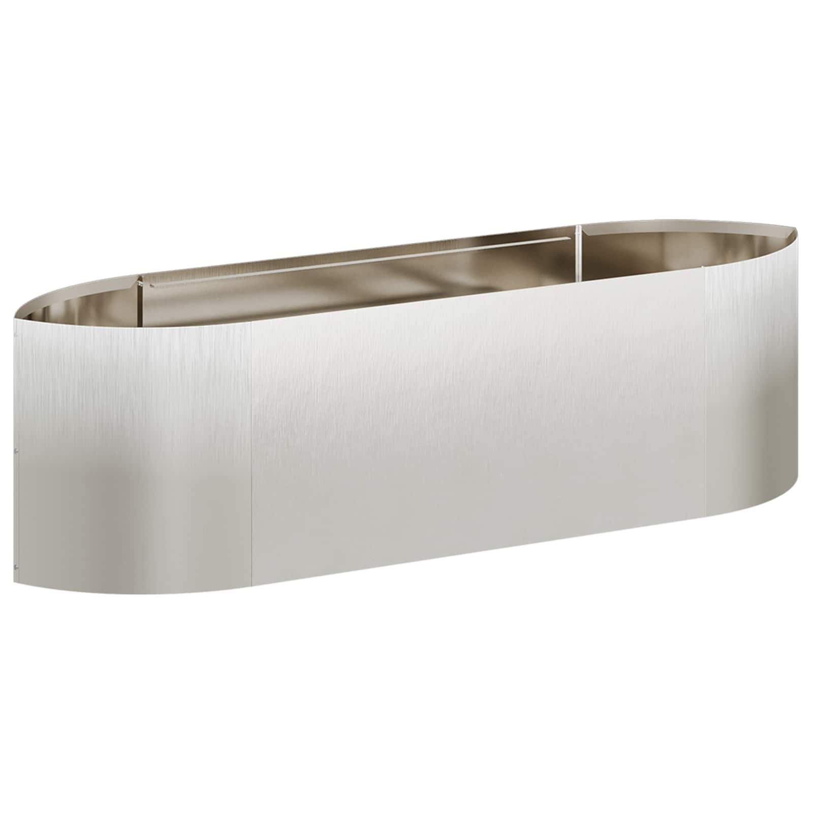 Cama de jardim elevada aço inoxidável 140 x 40 x 40 cm aço