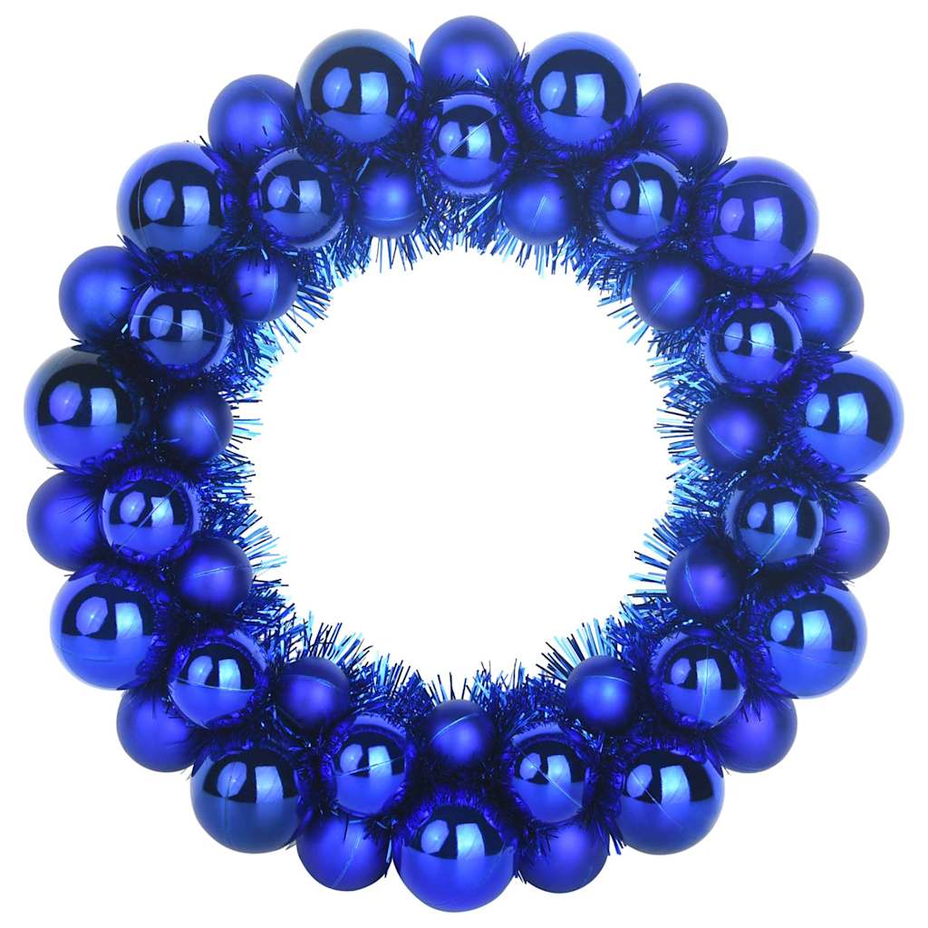 Guirlandas de bolas de natal 2 unid. azul 33 x 33 x 7 cm leds