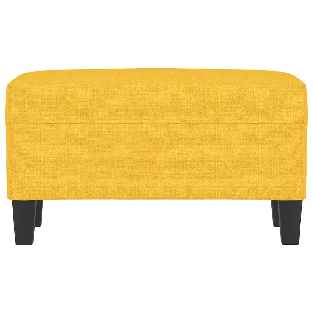 Banco 70x35x41 cm tecido amarelo-claro
