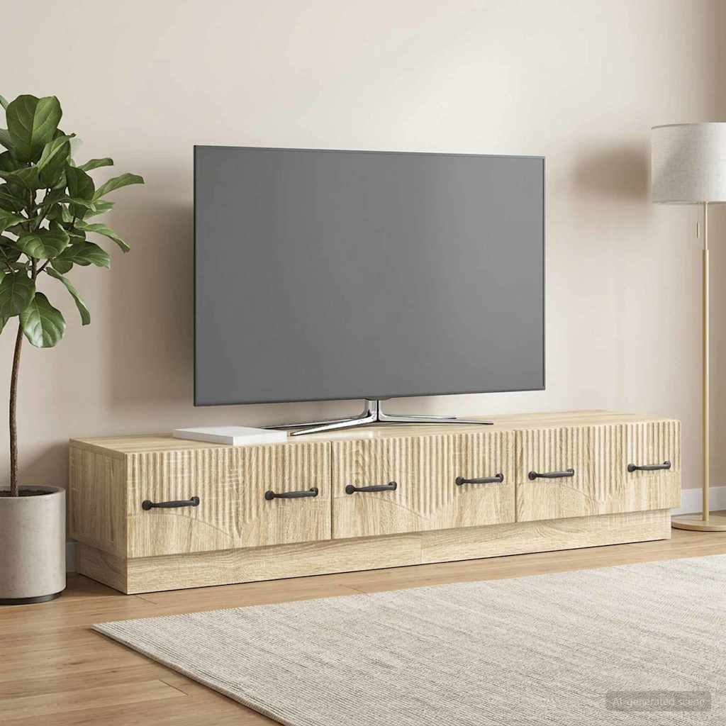Gabinete para TV com gaveta carvalho sonoma 147 x 34,5 x 27 cm