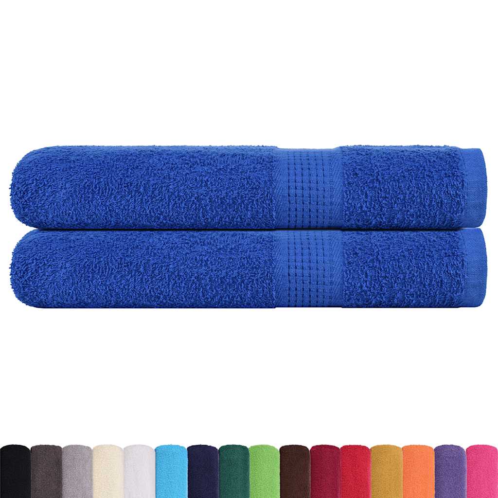 Toalhas de sauna frogn 2 pcs 80x200 cm 360 g/m² azul