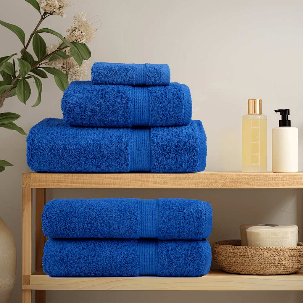 Toalhas de sauna frogn 2 pcs 80x200 cm 360 g/m² azul