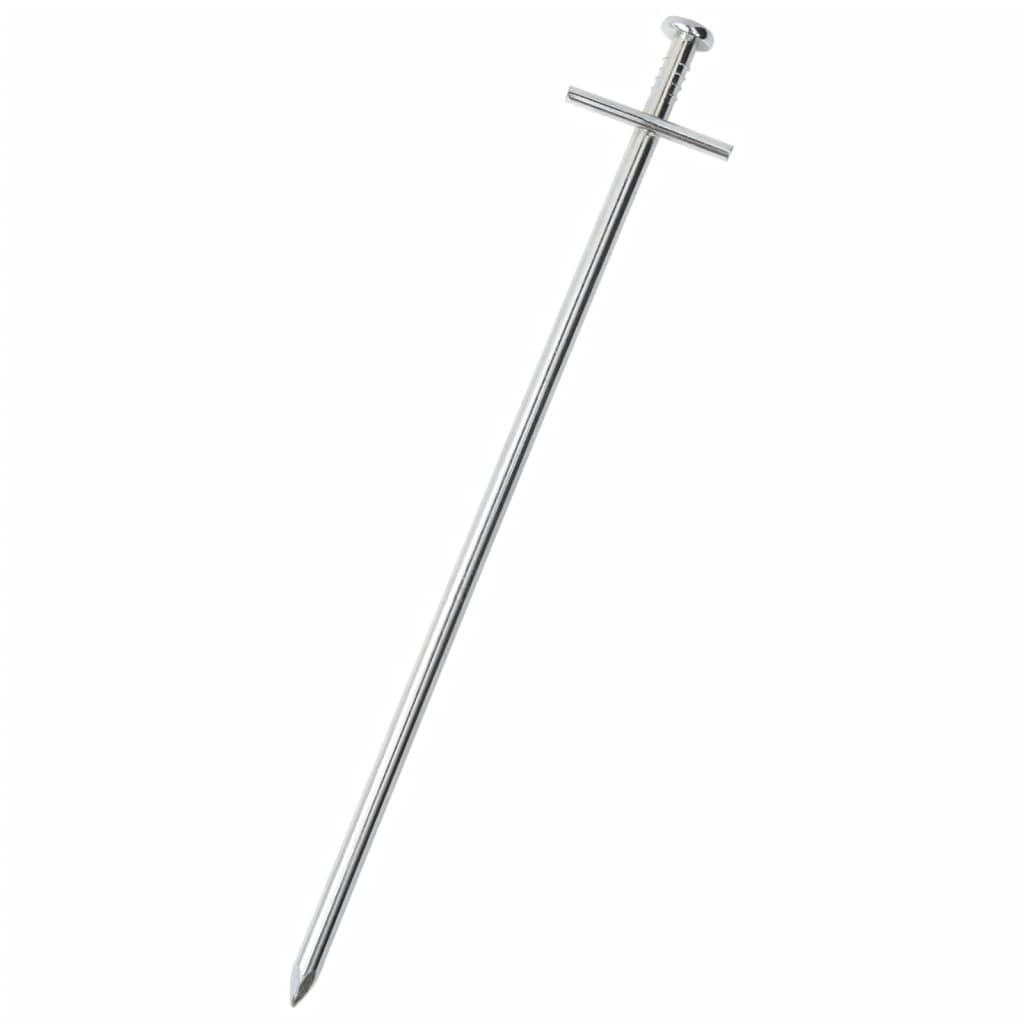 Estacas para tenda 24 pcs 23 cm ø6 mm aço galvanizado