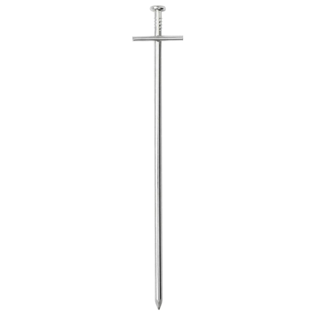 Estacas para tenda 24 pcs 23 cm ø6 mm aço galvanizado