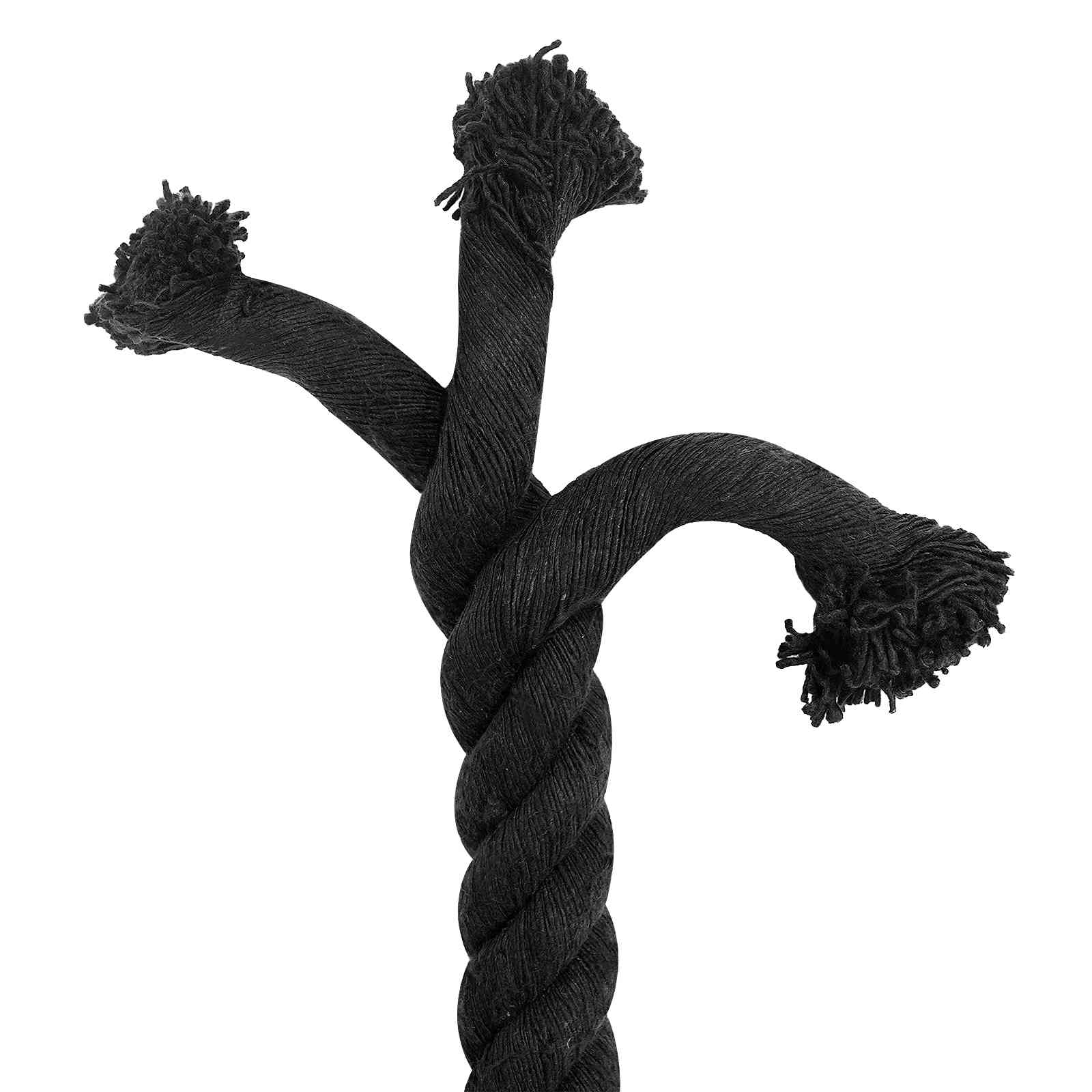 Corda de algodão 40 mm 25 m preto 100% algodão