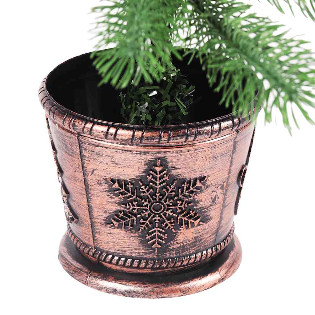 Árvore natal artificial pré-iluminada c/ bolas 90 cm verde