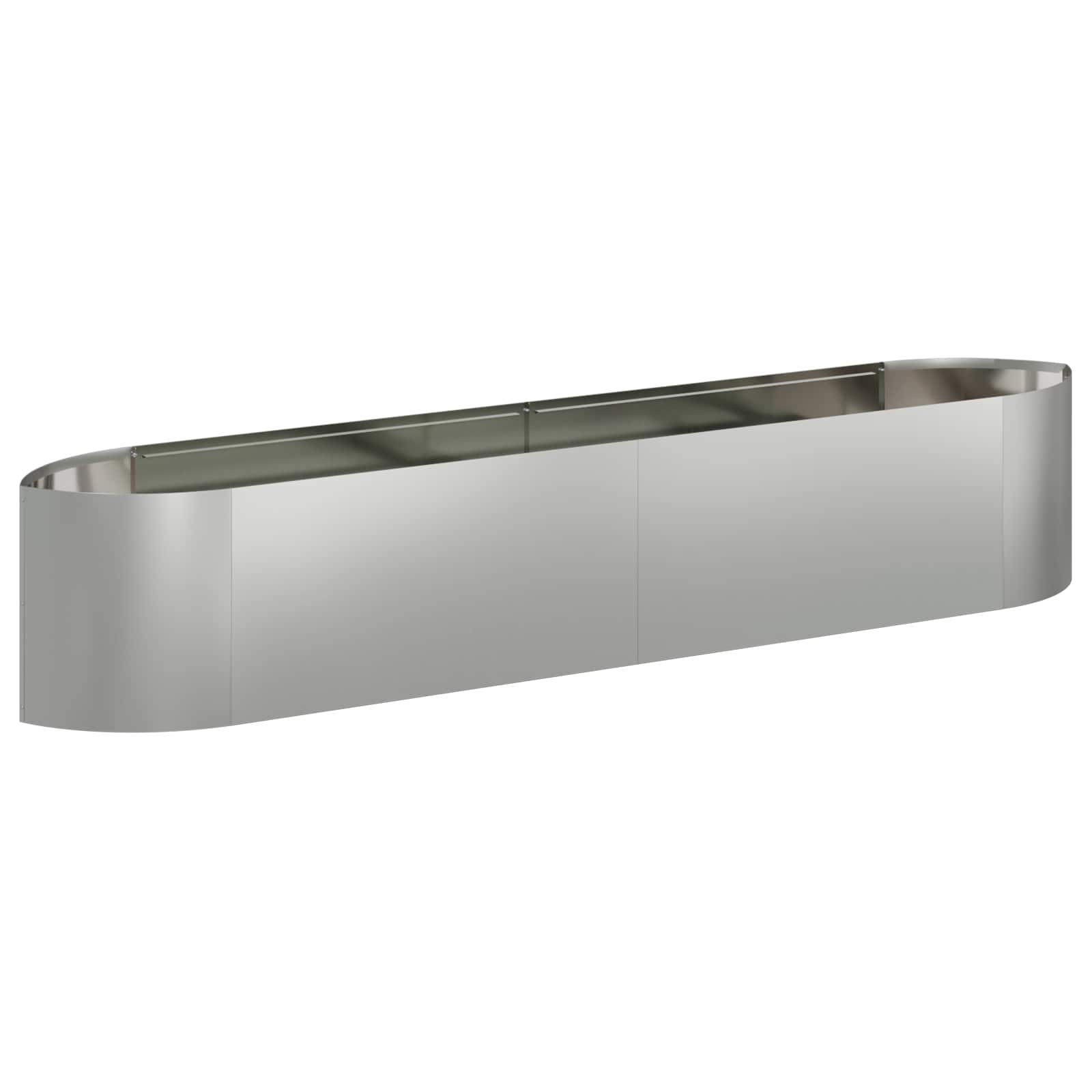 Cama de jardim elevada aço galvanizado 220 x 40 x 40 cm aço