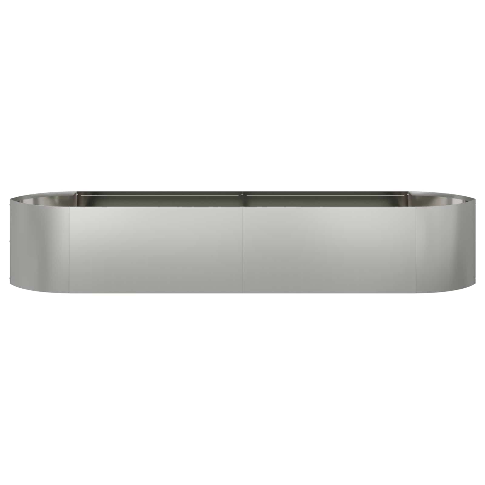 Cama de jardim elevada aço galvanizado 220 x 40 x 40 cm aço