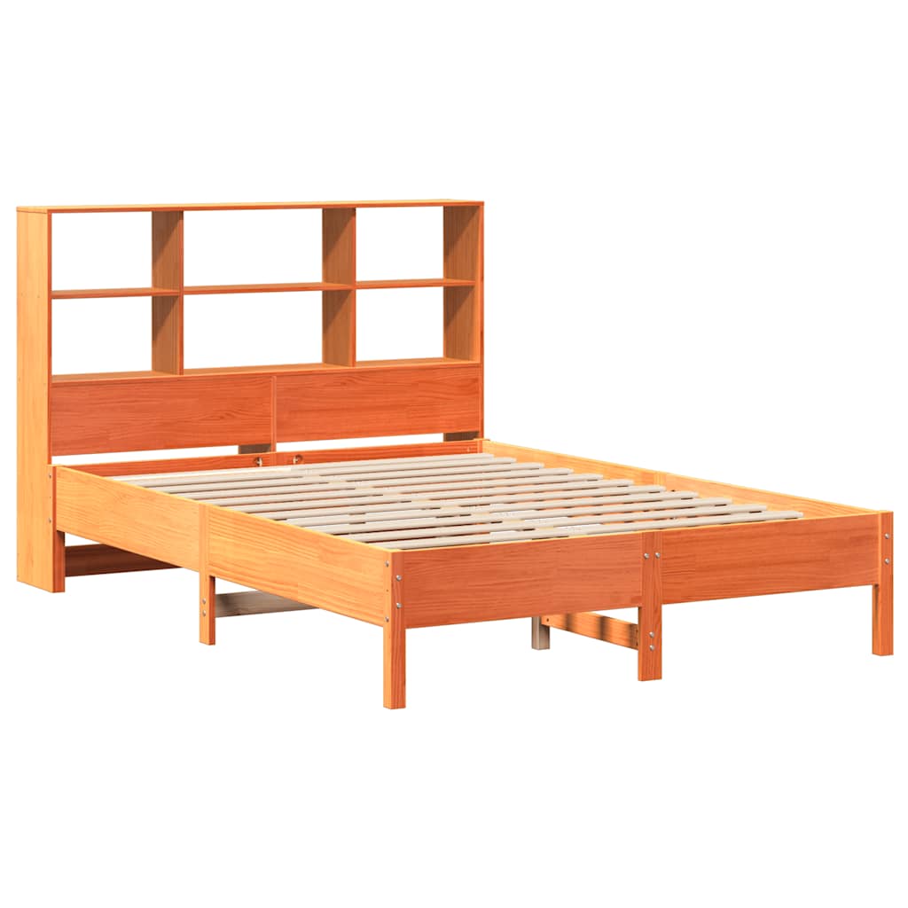 Cama com estante sem colchão 150x200 cm pinho maciço