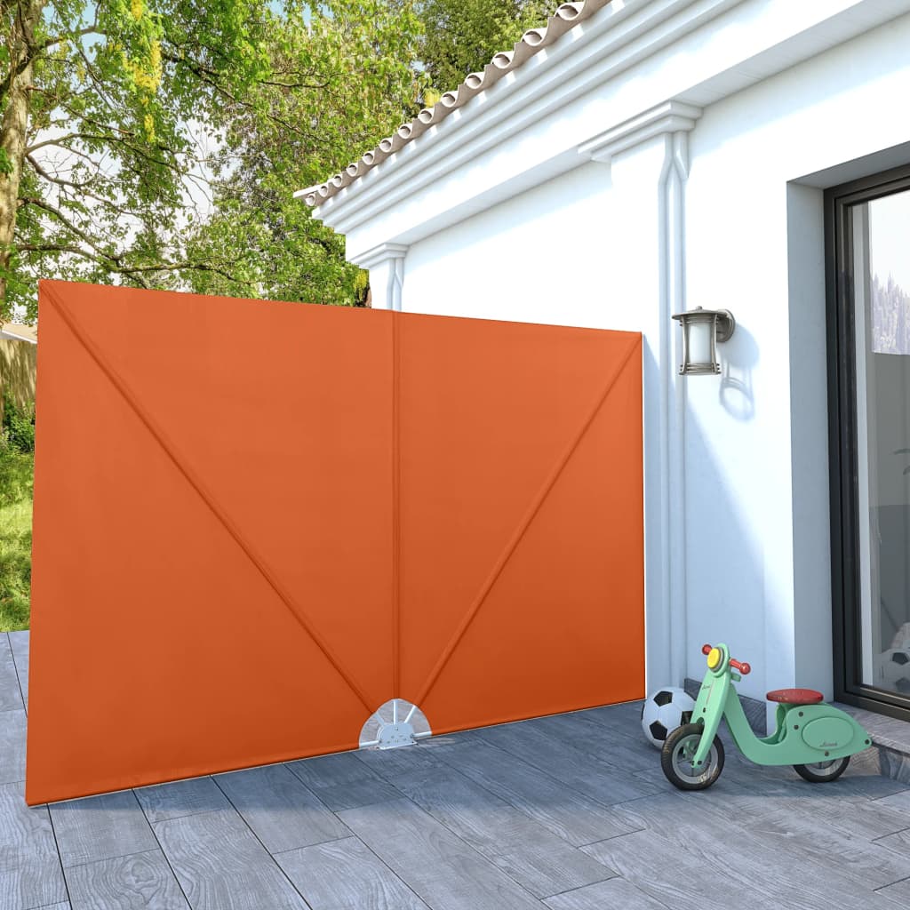 Toldo lateral dobrável para terraço 300x200 cm terracota