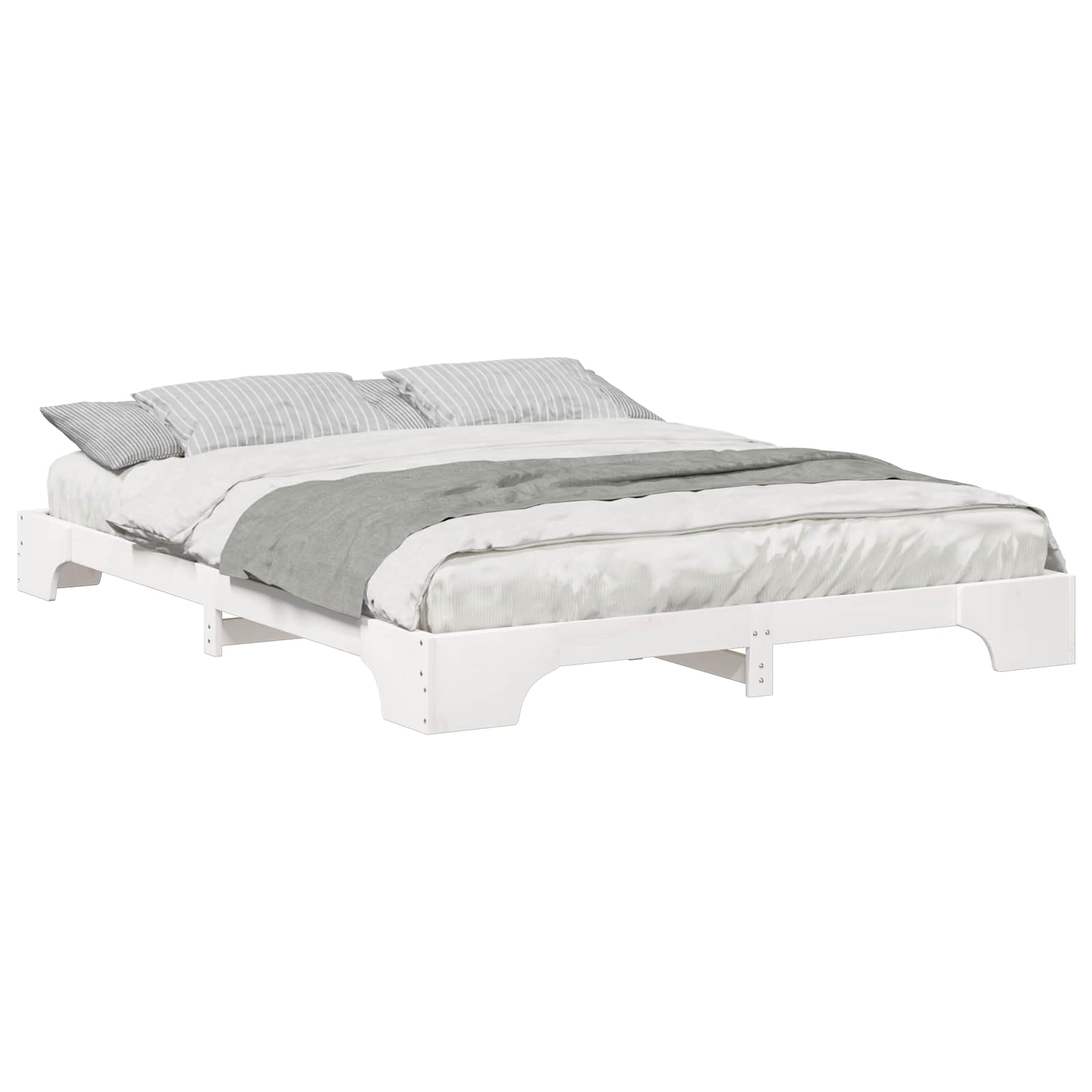 Estrutura da cama branco 160 x 210 cm