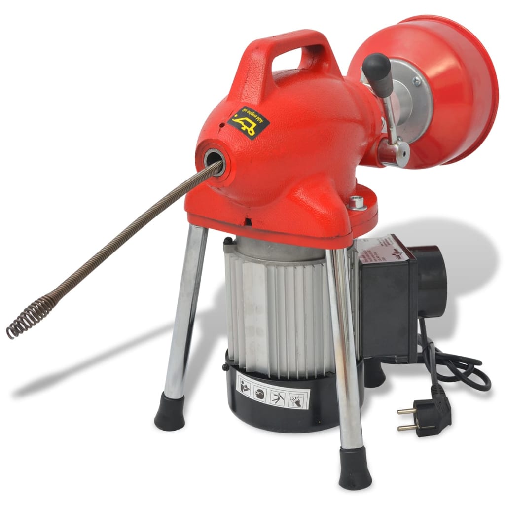 Máquina desentupidora de canos 250 w 12,5mx16mm 4,5mx9,5mm