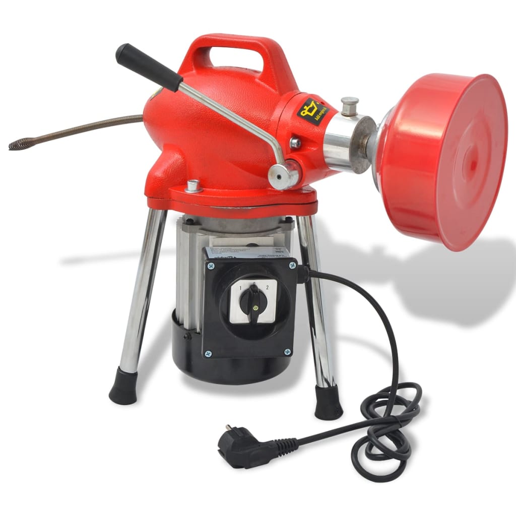 Máquina desentupidora de canos 250 w 12,5mx16mm 4,5mx9,5mm