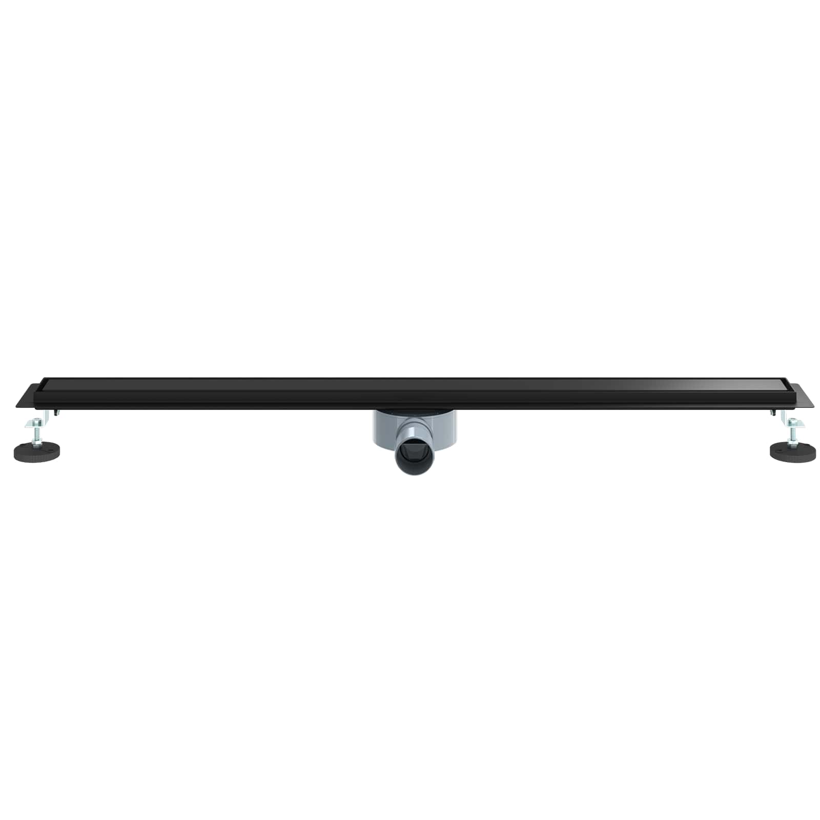 Ralo de chuveiro 2 em 1 com sifão 360° preto 100 cm