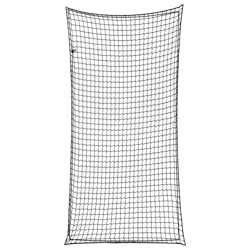 Rede para reboque com corda elástica 7x3,5 m PP preto