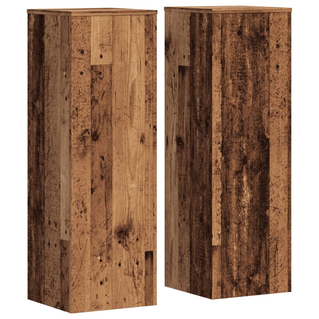 Suportes p/ plantas 2 pcs 33x33x100 cm derivados de madeira