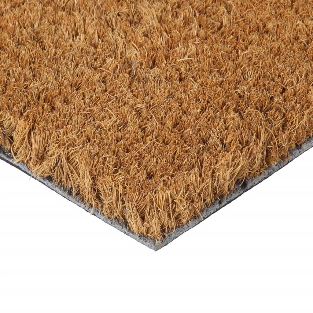Tapete de porta 40x60 cm fibra de coco tufada natural