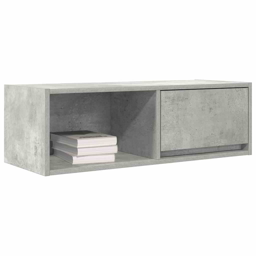 Móveis de TV 2pcs 80x31x25,5cm madeira processada cinza cimento