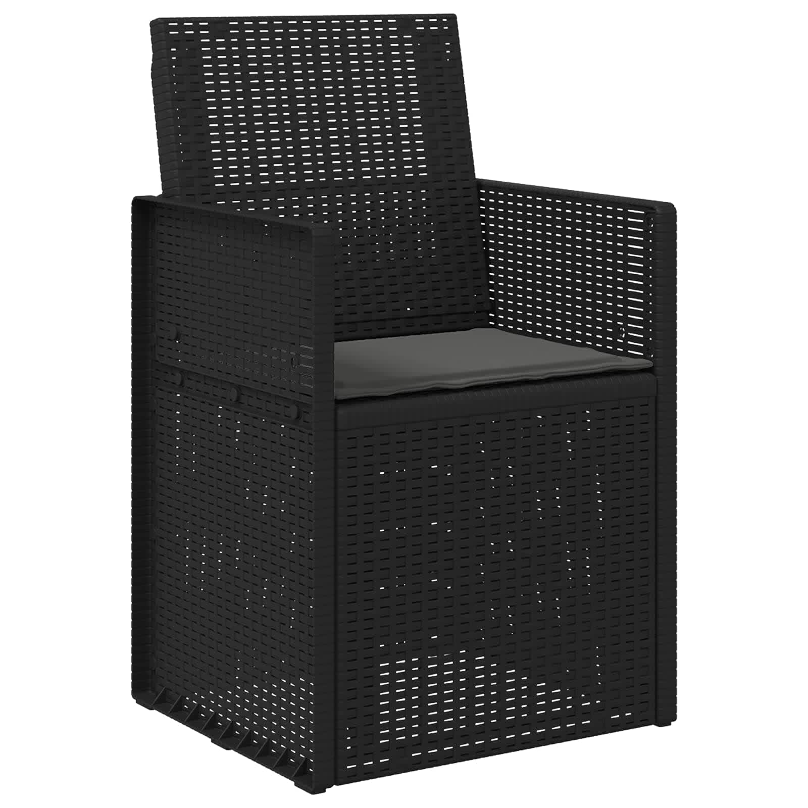 Cadeiras de jantar para jardim 2 unid. antracite PP