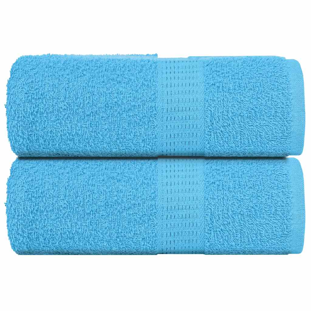 Toalhas de bidé frogn 2 pcs 30x50 cm 360 g/m² turquesa