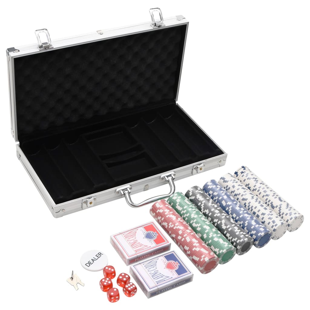 Conjunto de fichas de póquer 300 pcs 11,5 g