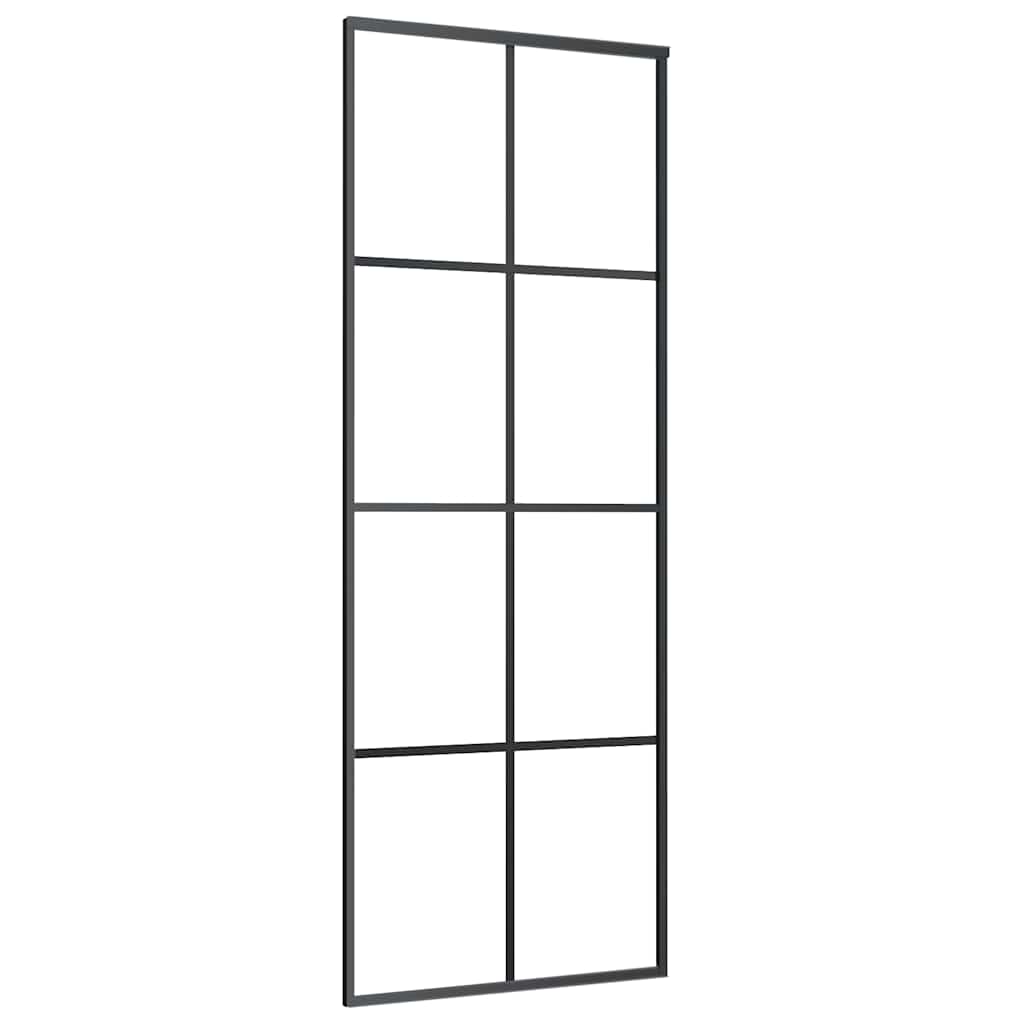 Porta deslizante c/ conj. ferragens 76x205cm vidro esg/alumínio