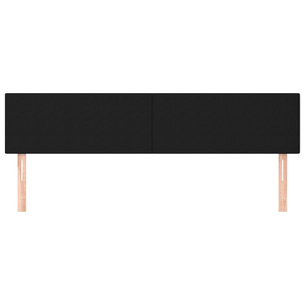 Cabeceiras preto 160x5x78/88 cm tecido