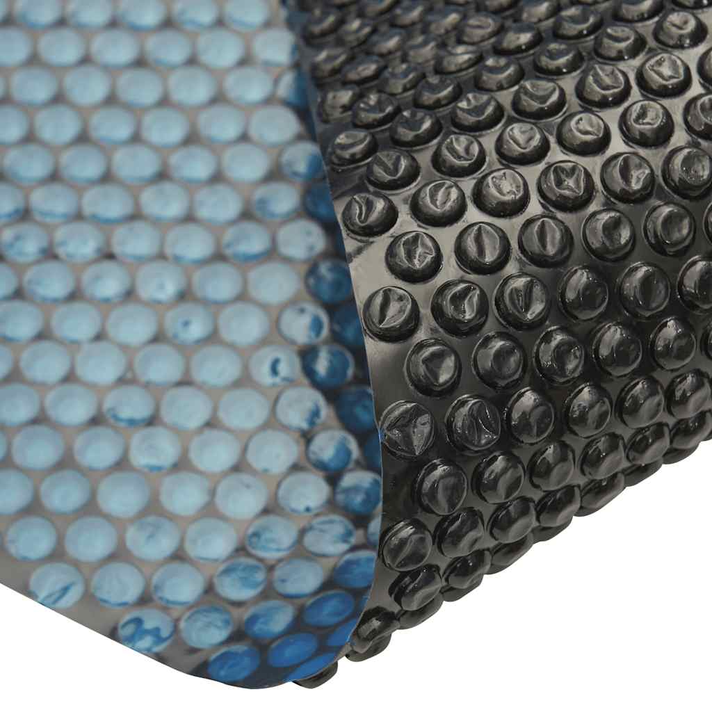 Película p/ piscina PE solar flutuante 356 cm preto e azul