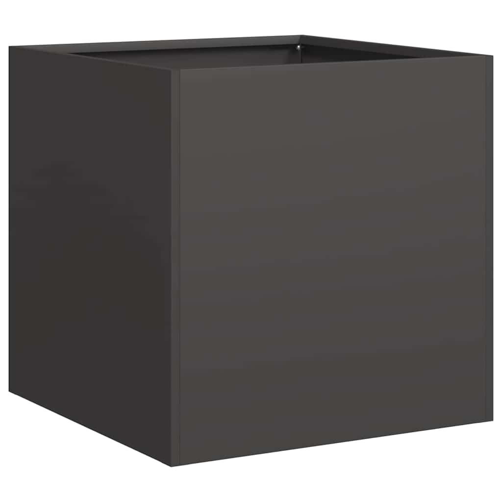 Vaso/floreira 40x40x40 cm aço laminado a frio preto