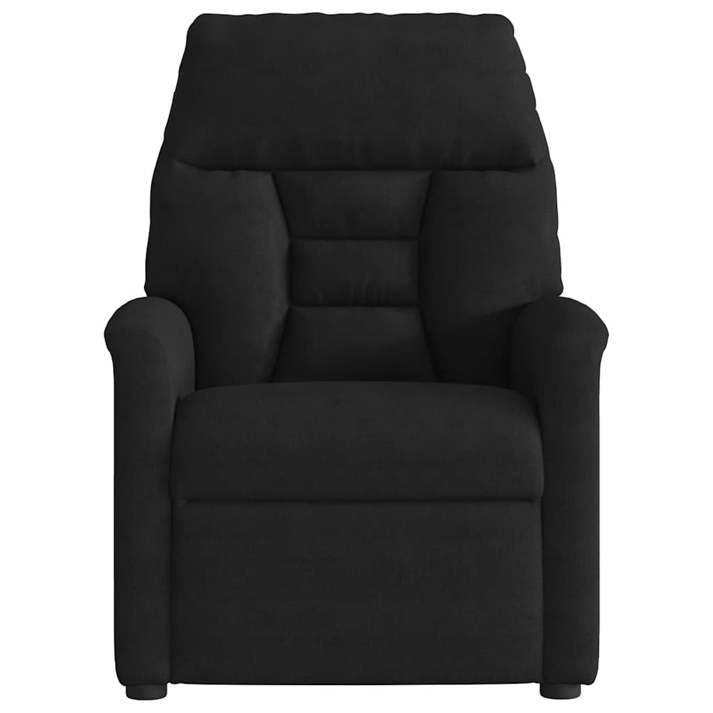 Poltrona de massagens elétrica elevatória microfibra preto