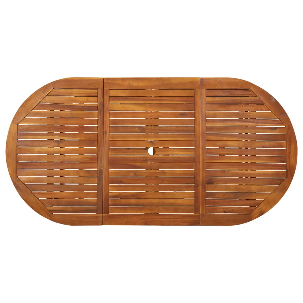Mesa de jantar p/ jardim 180x90x75 cm madeira de acácia maciça