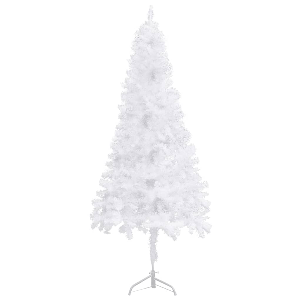 Árvore de natal artificial de canto 240 cm PVC branco