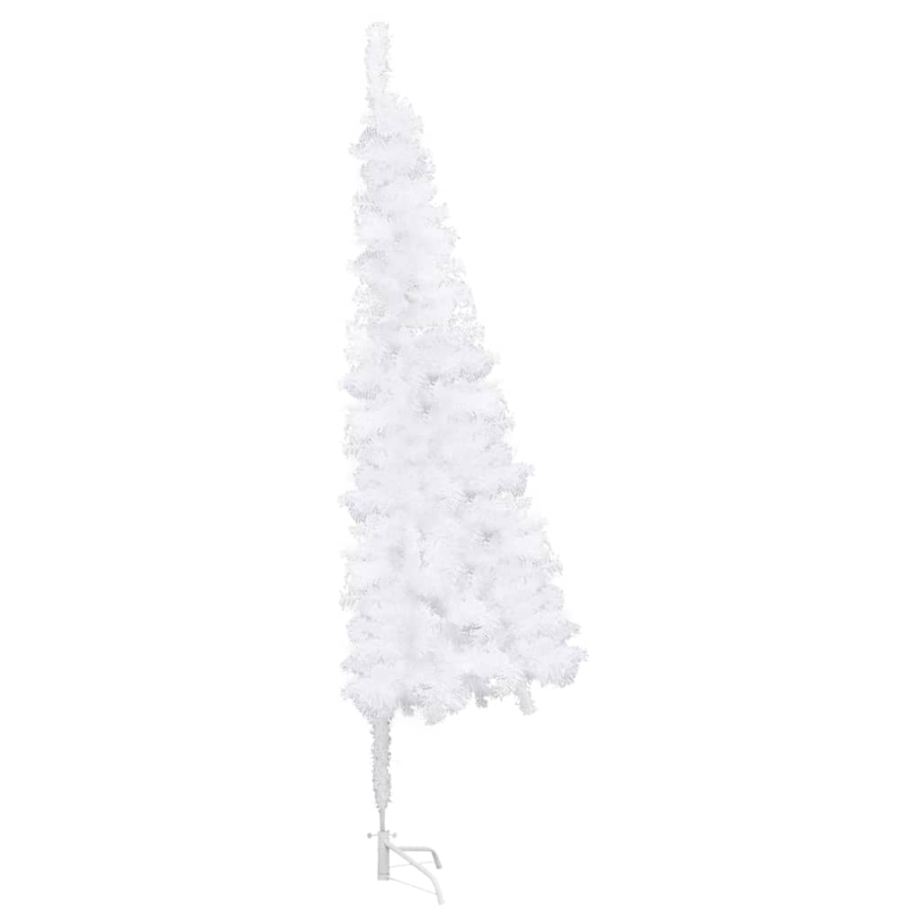 Árvore de natal artificial de canto 240 cm PVC branco