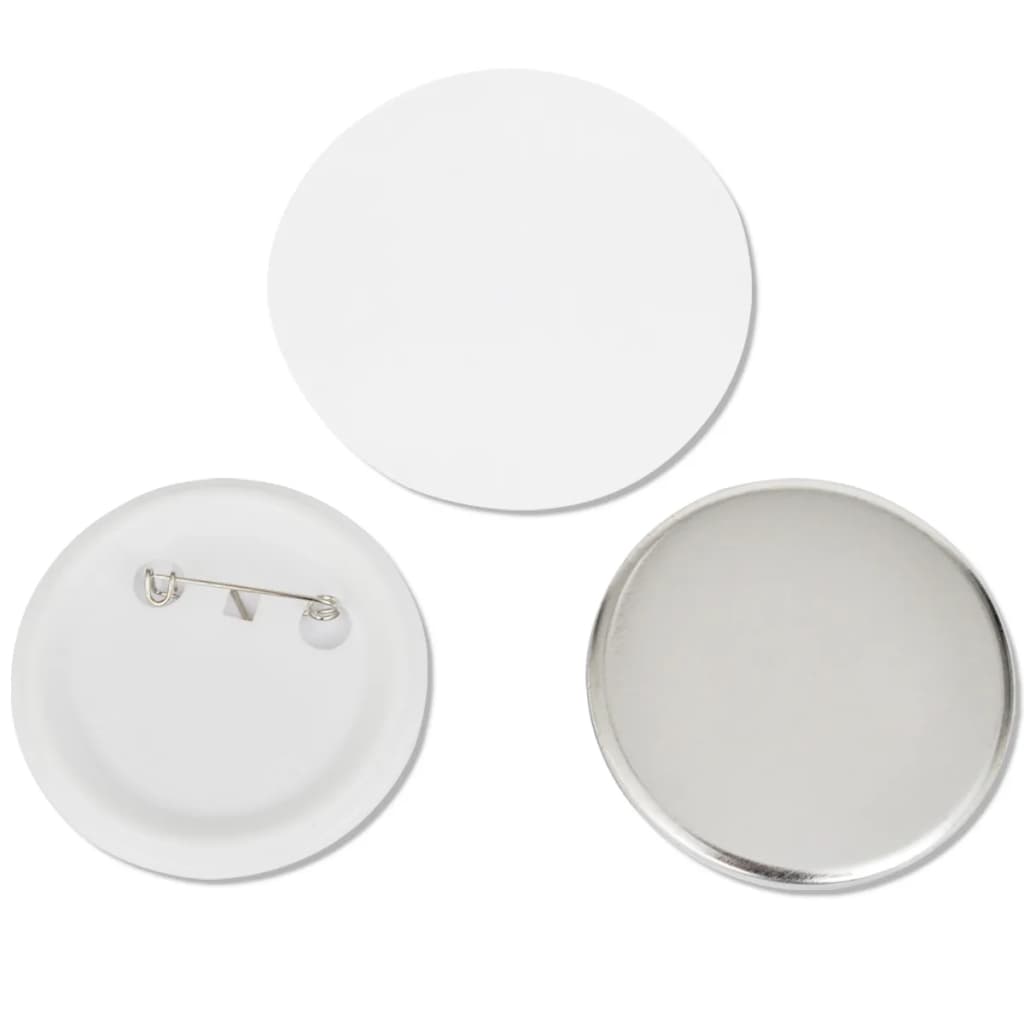 Conjunto de 500 pins/crachás com alfinete 44 mm