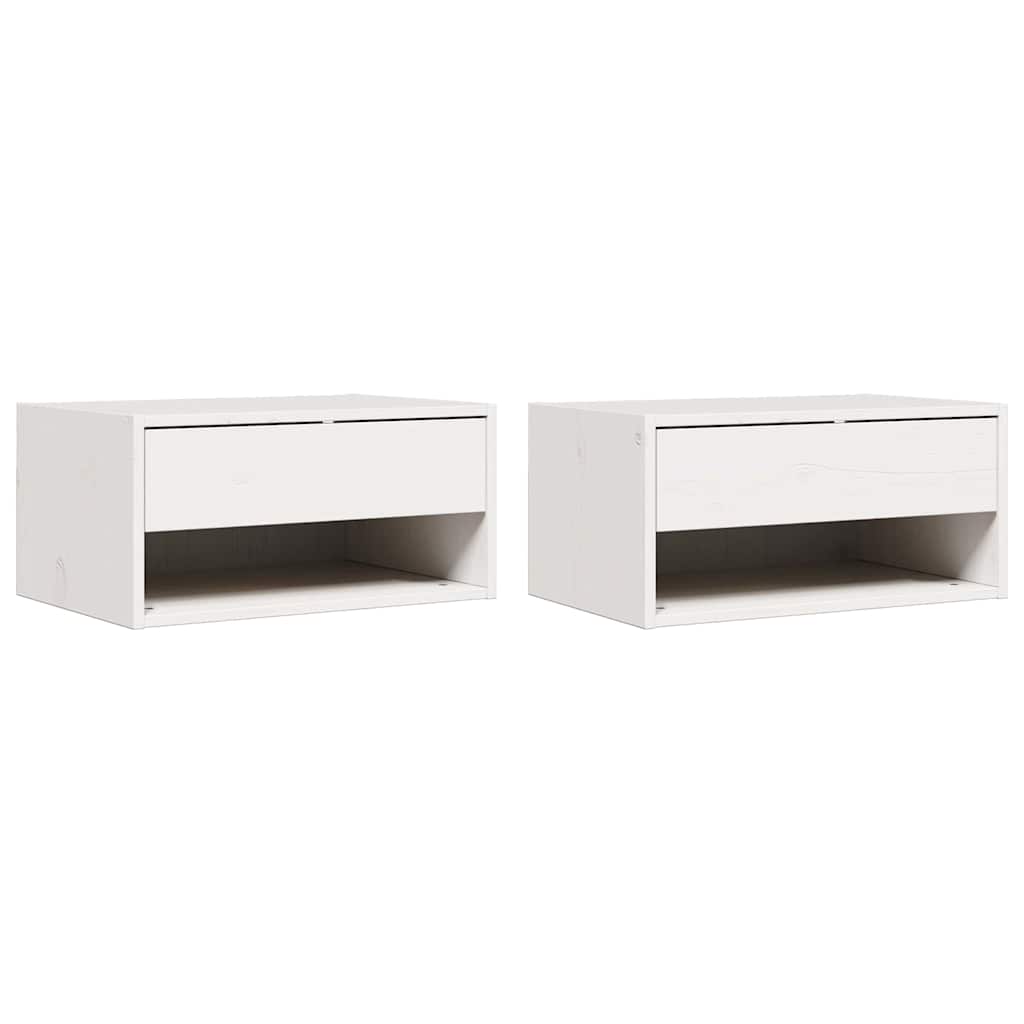 Mesa-de-cabeceira 2 unid. branco 50 x 32,5 x 24 cm