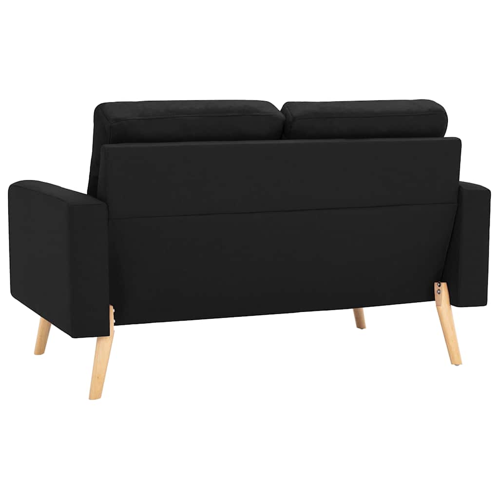 2 Pcs conjunto de sofás tecido preto