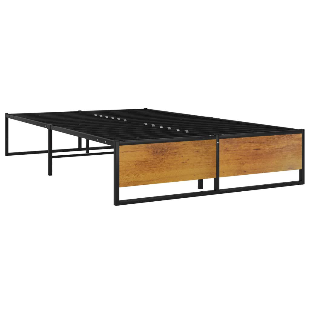 Estrutura de cama 120x200 cm metal preto