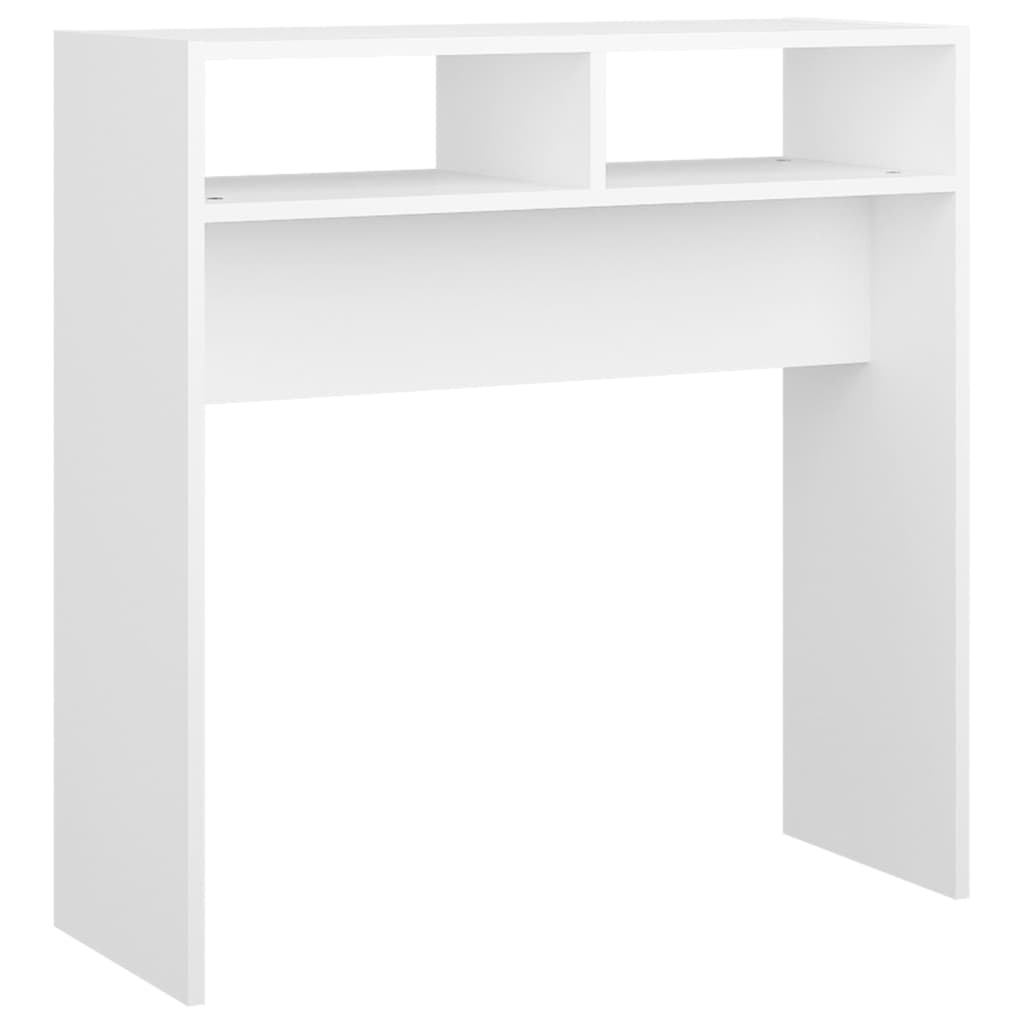 Mesa consola 78x30x80 cm derivados de madeira branco