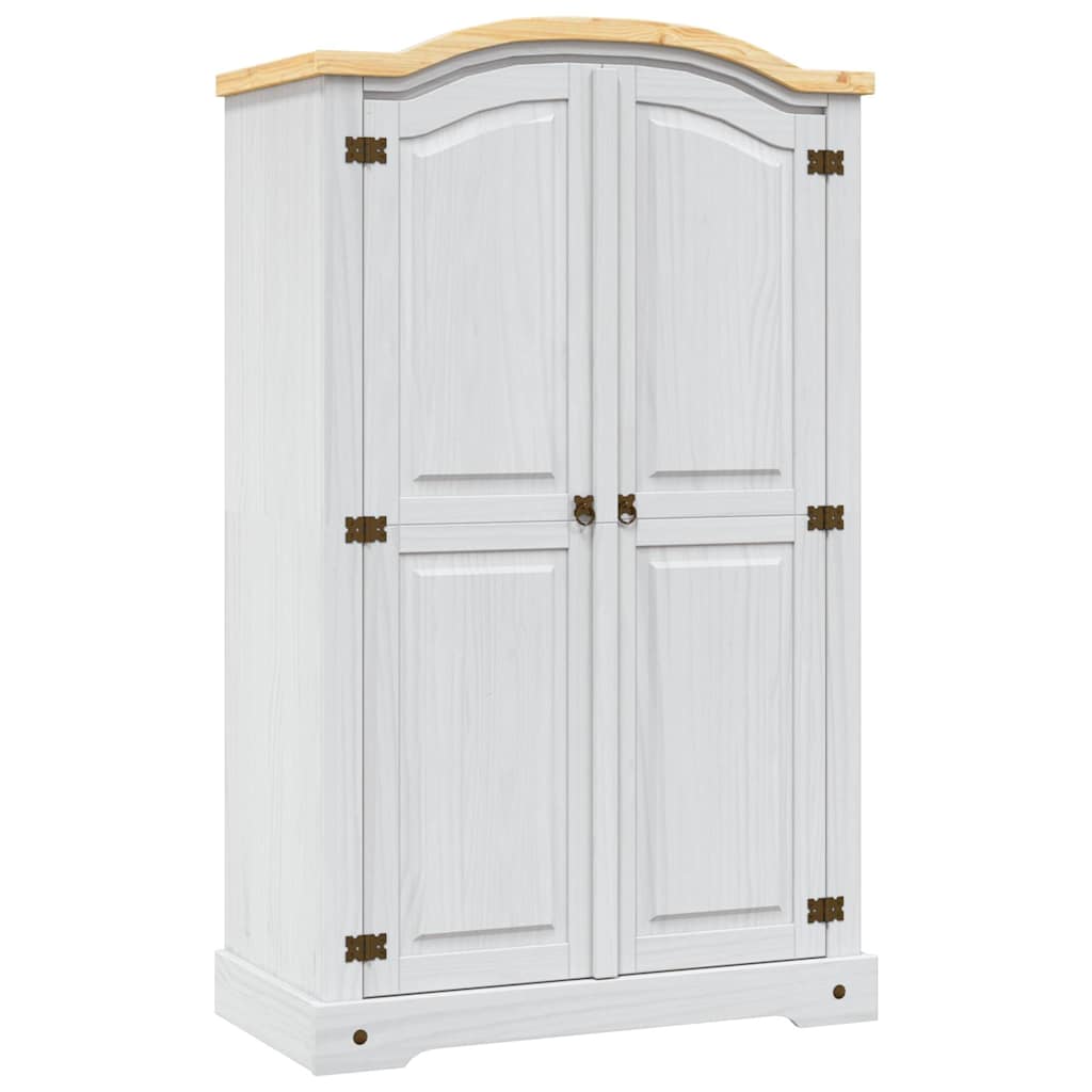 Roupeiro corona range pinho mexicano com 2 portas branco